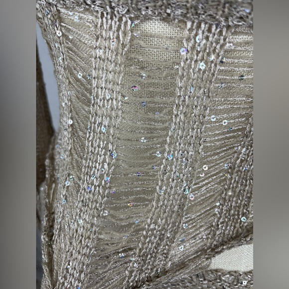 Polly Sequin Crochet Three Piece Skirt Sweater Dress Set - Picture 15 of 17